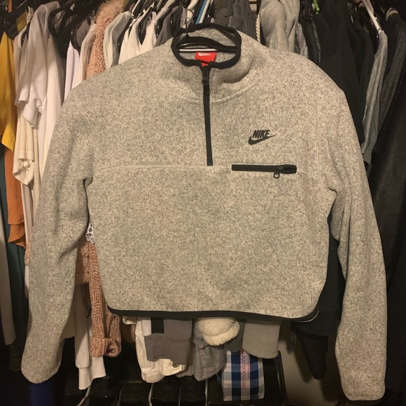 Nike Sweaters - Nike Zip-Up Crop Sweater
